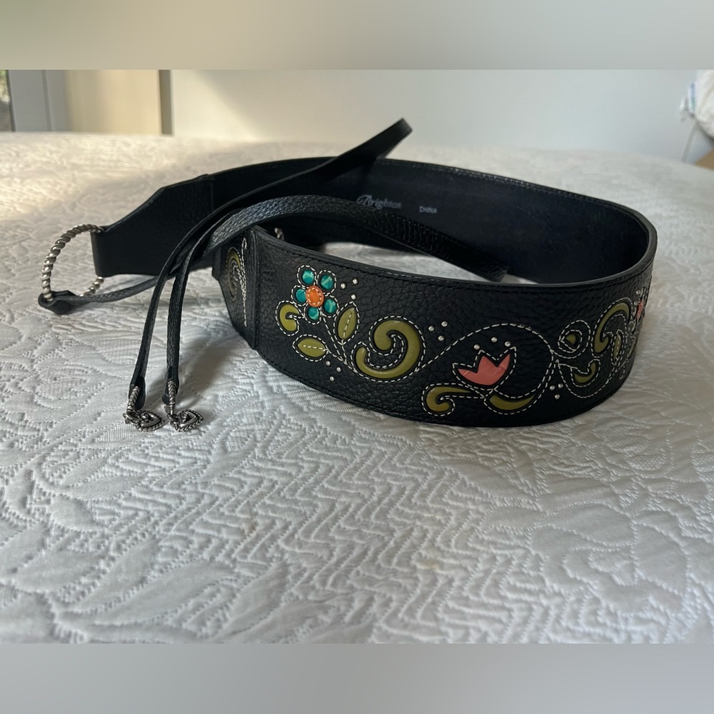 Brighton floral wrap belt